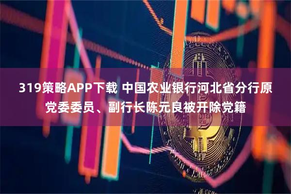 319策略APP下载 中国农业银行河北省分行原党委委员、副行长陈元良被开除党籍